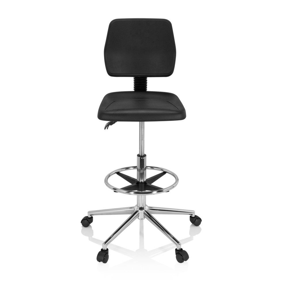 Produktabbildung Nr. 1: Tabouret pivotant / siège de travail hjh OFFICE TOP WORK 11 I mousse rigide, noir