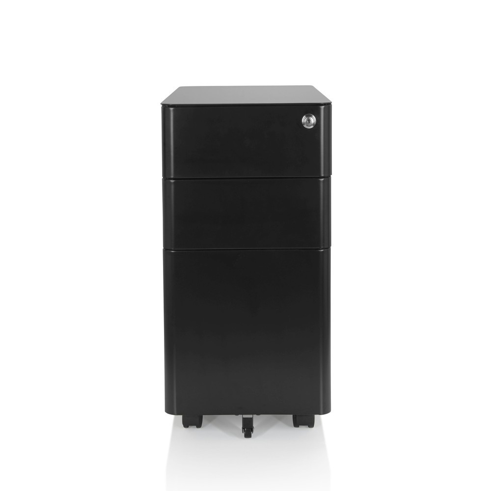 hjh OFFICE Rollcontainer COLOR I Metall, schwarz