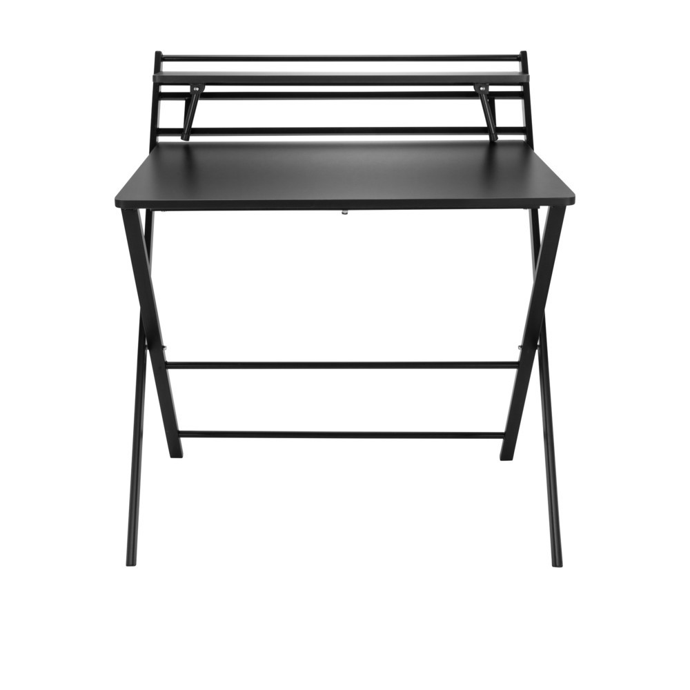 Bureau / table de travail hjh OFFICE EASY CLAP 92 x 84, noir / noir