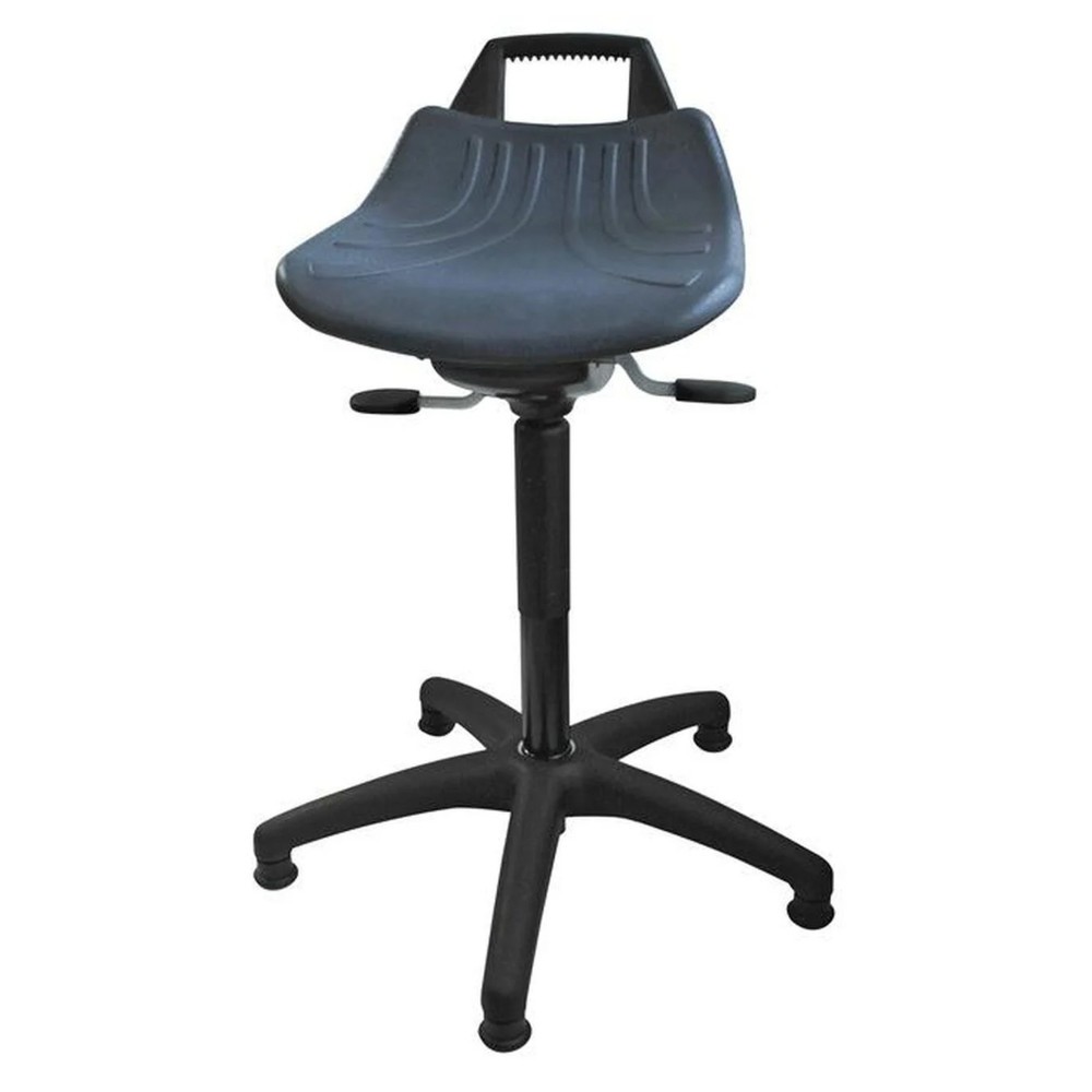 HEMMDAL Hocker Premium, PU-Sitz, Sitzhöhe 500-700 mm, Bodengleiter