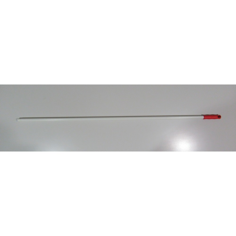 Hygiene-Stiel, Glasfiber, dt. Gewinde, 1,4 m, Ø 300 mm, rot