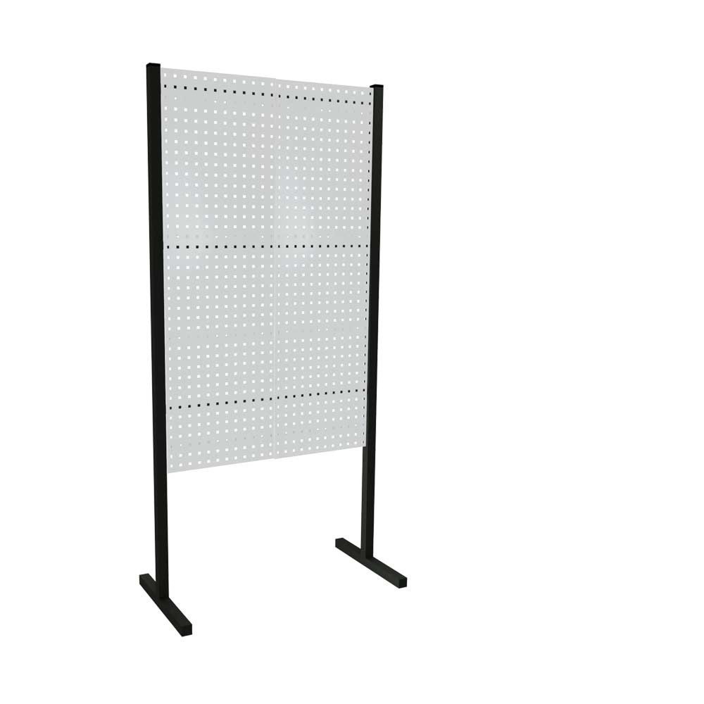 Jeu de panneaux perforés, 2 panneaux Hxl 1 500 x 1 000, gris clair