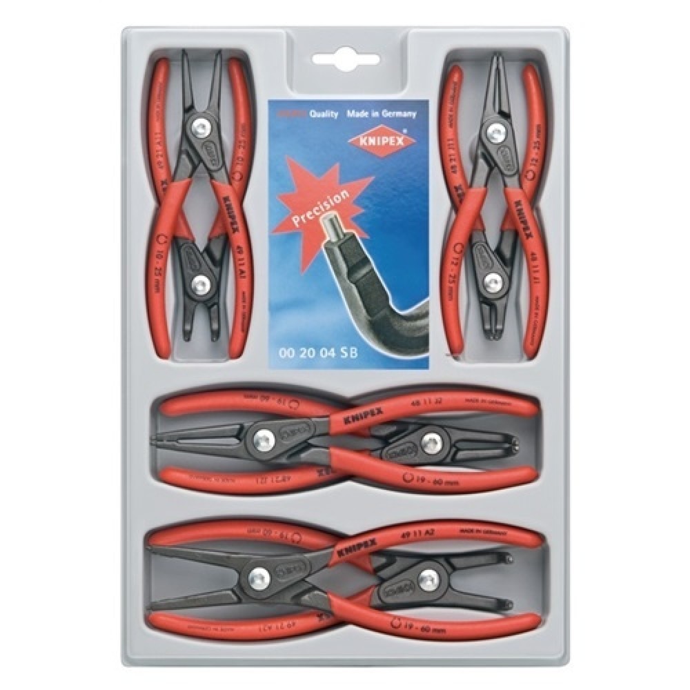 Jeu de pinces pour circlips de précision 8 pièces KNIPEX