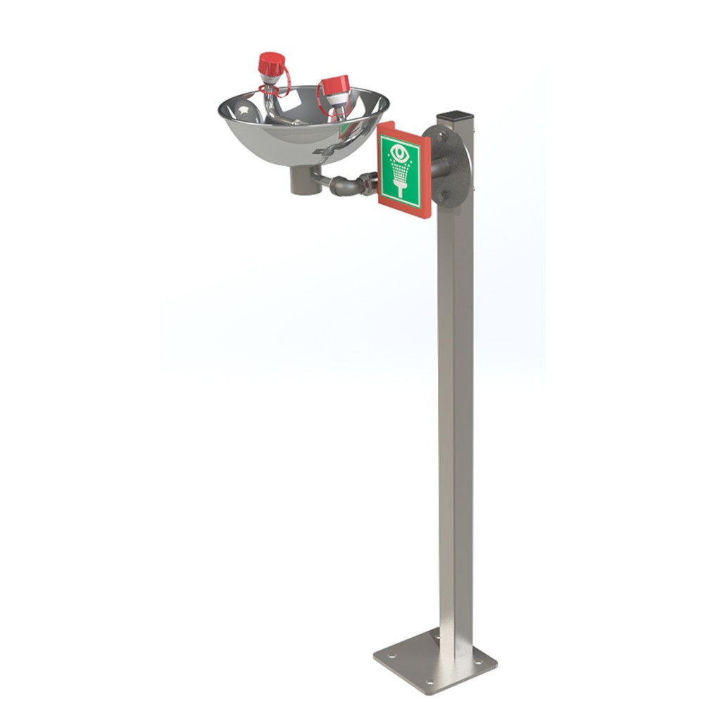 Justrite® Augen-/Gesichtsdusche 85GPD Hughes, Standmodell, Innenbereich