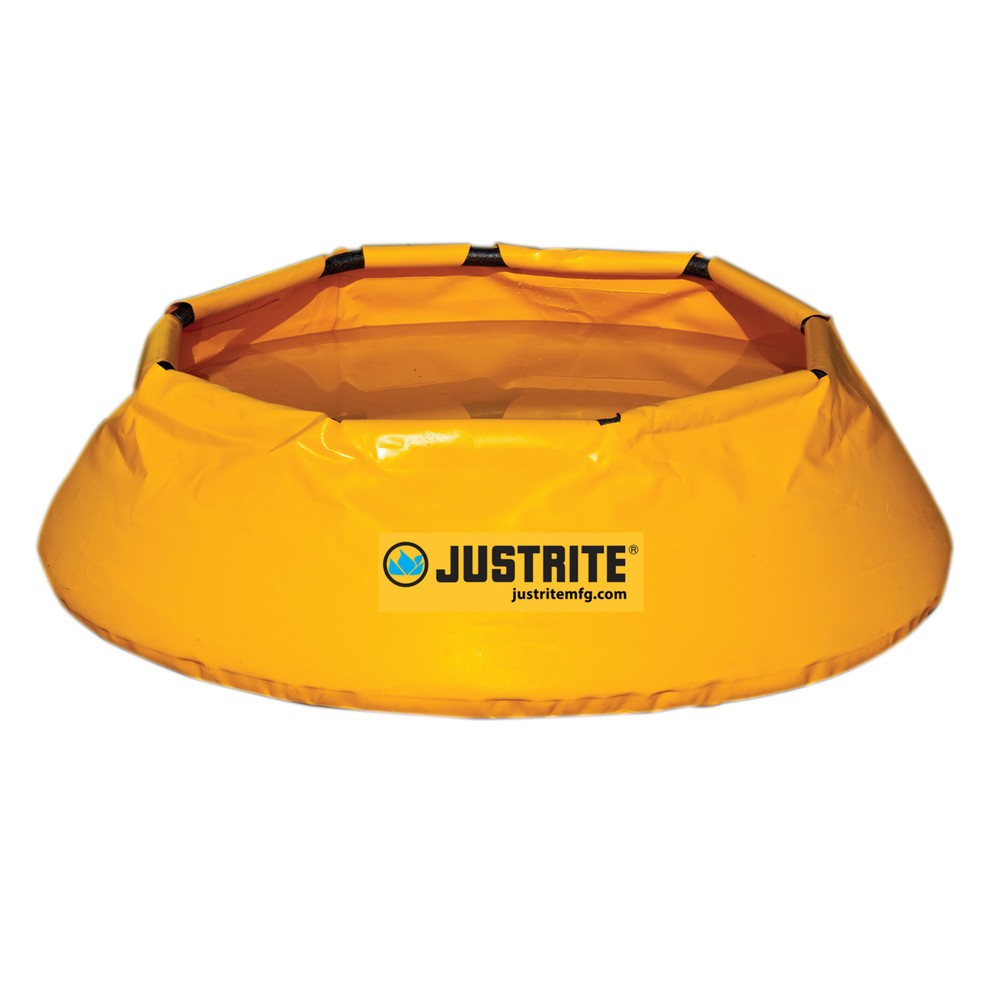 Justrite® Notfallwanne Pop-Up, Ø 1.295 mm, Kapazität 250 l