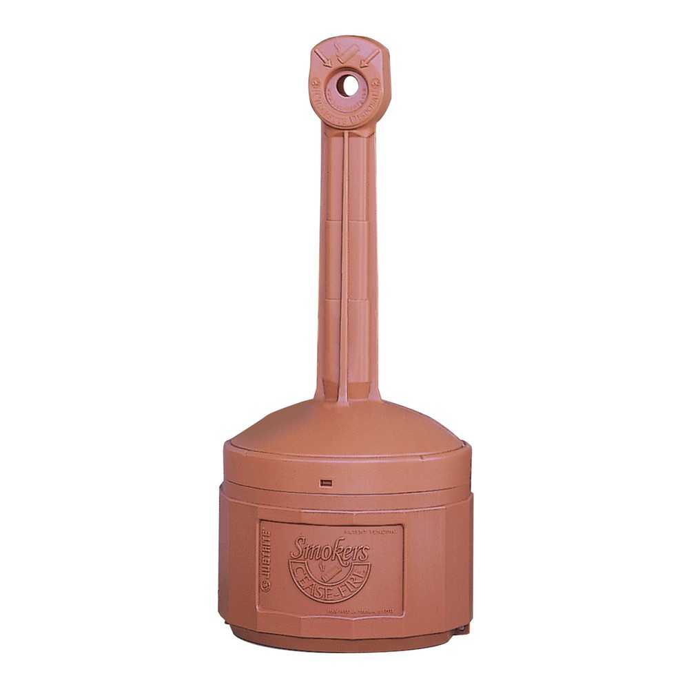 Justrite® Sicherheits-Standascher, selbstlöschend, 15 Liter, terracotta