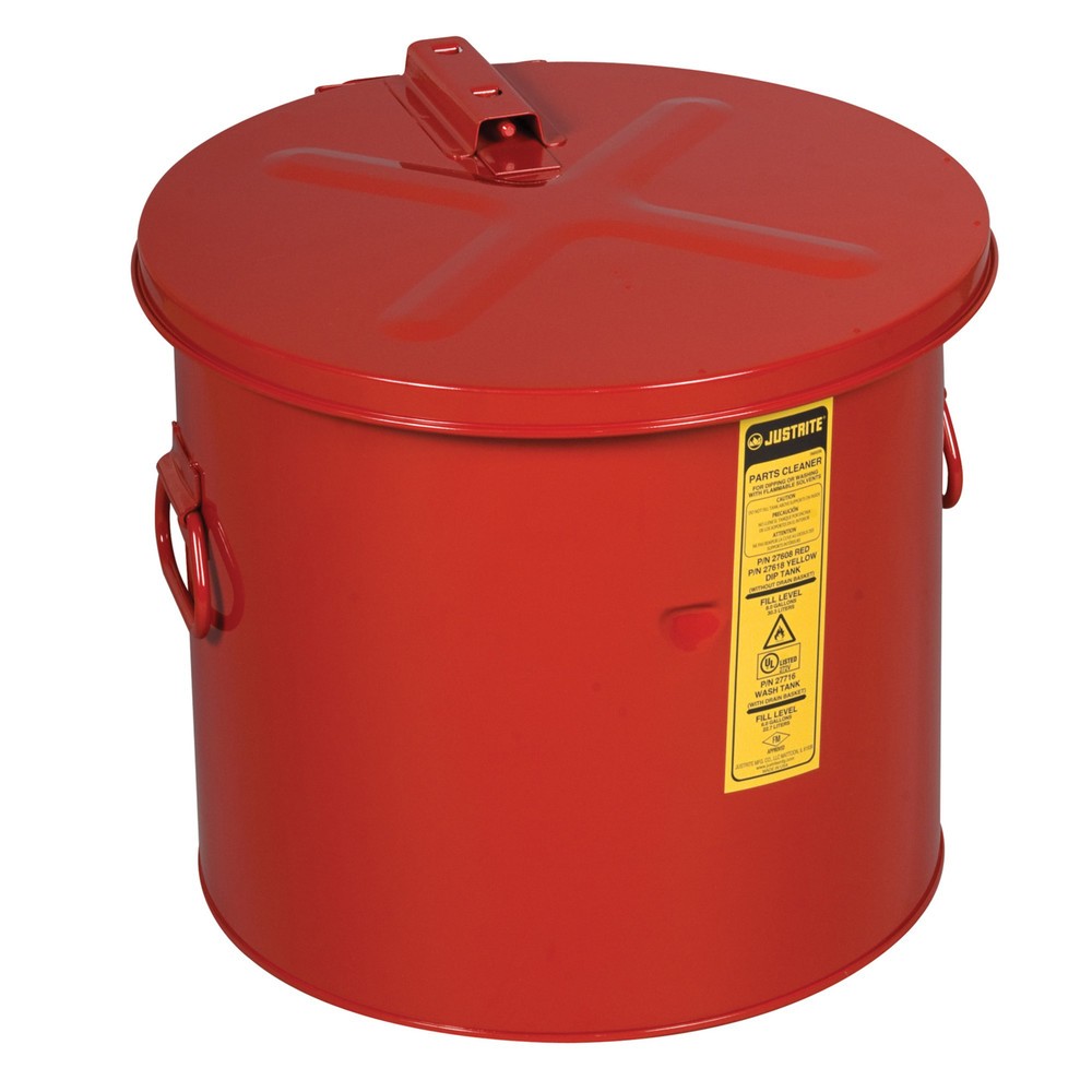 Justrite® Wasch- und Tauchbehälter, rot, 30 Liter