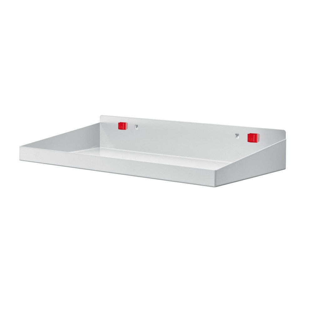 Kappes RasterPlan® Werkzeughalter, Stahlboden mit Abrollrand, BxT 490 x 243 mm