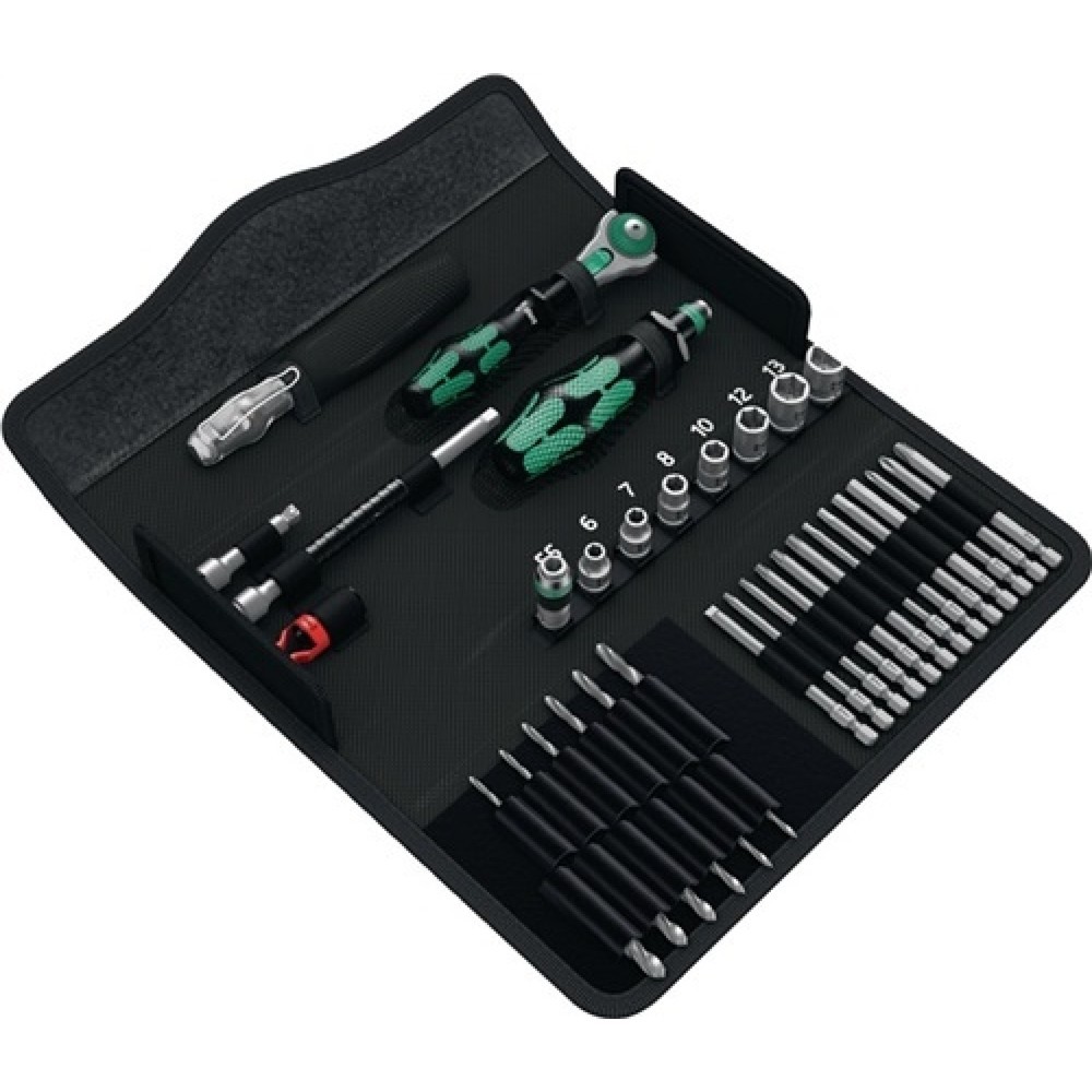 Jeu d'outils KK M1 39 pièces structure métallique pochette pliable WERA