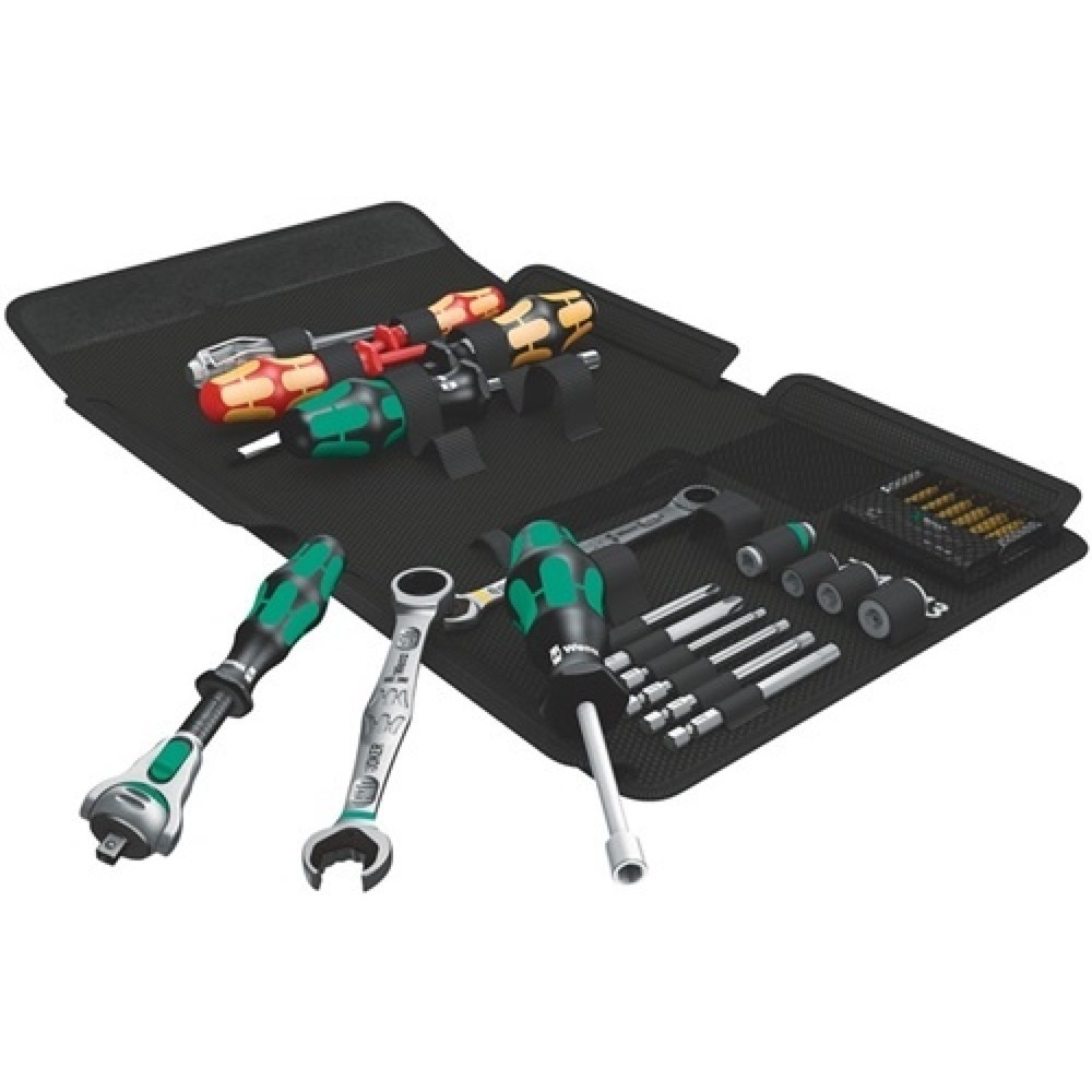 Jeu d'outils KK SH 1 25 pièces sanitaire pochette pliable WERA