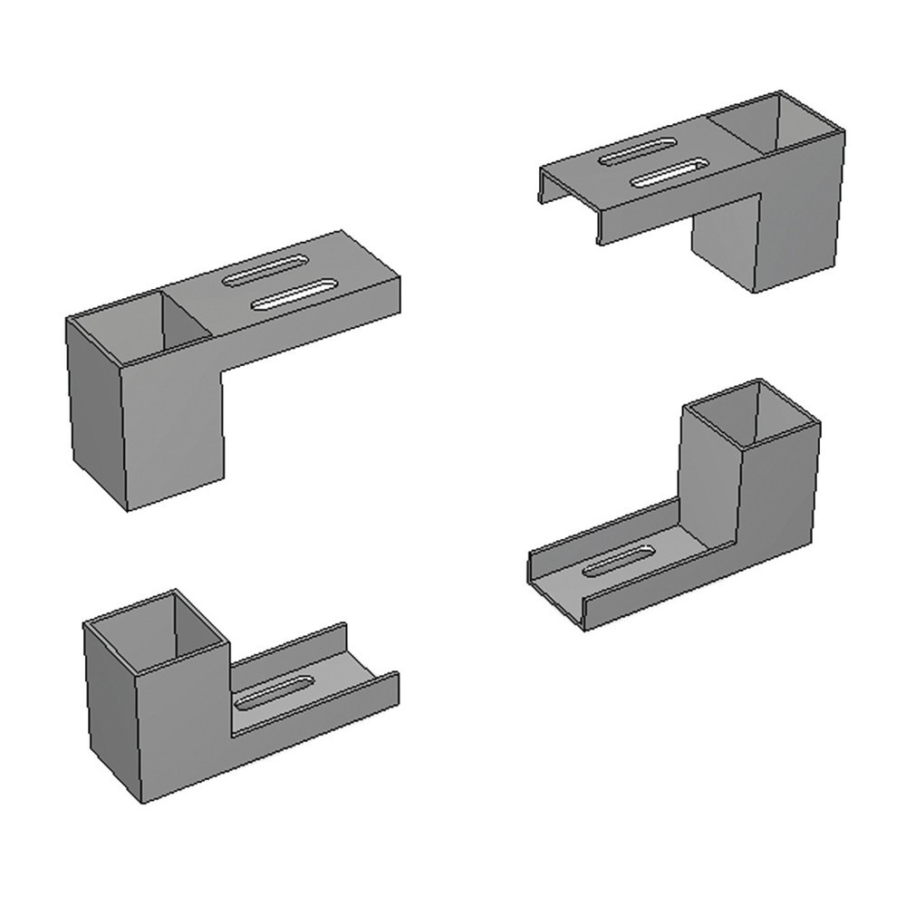 Kit support pour plaque perforée, gris clair