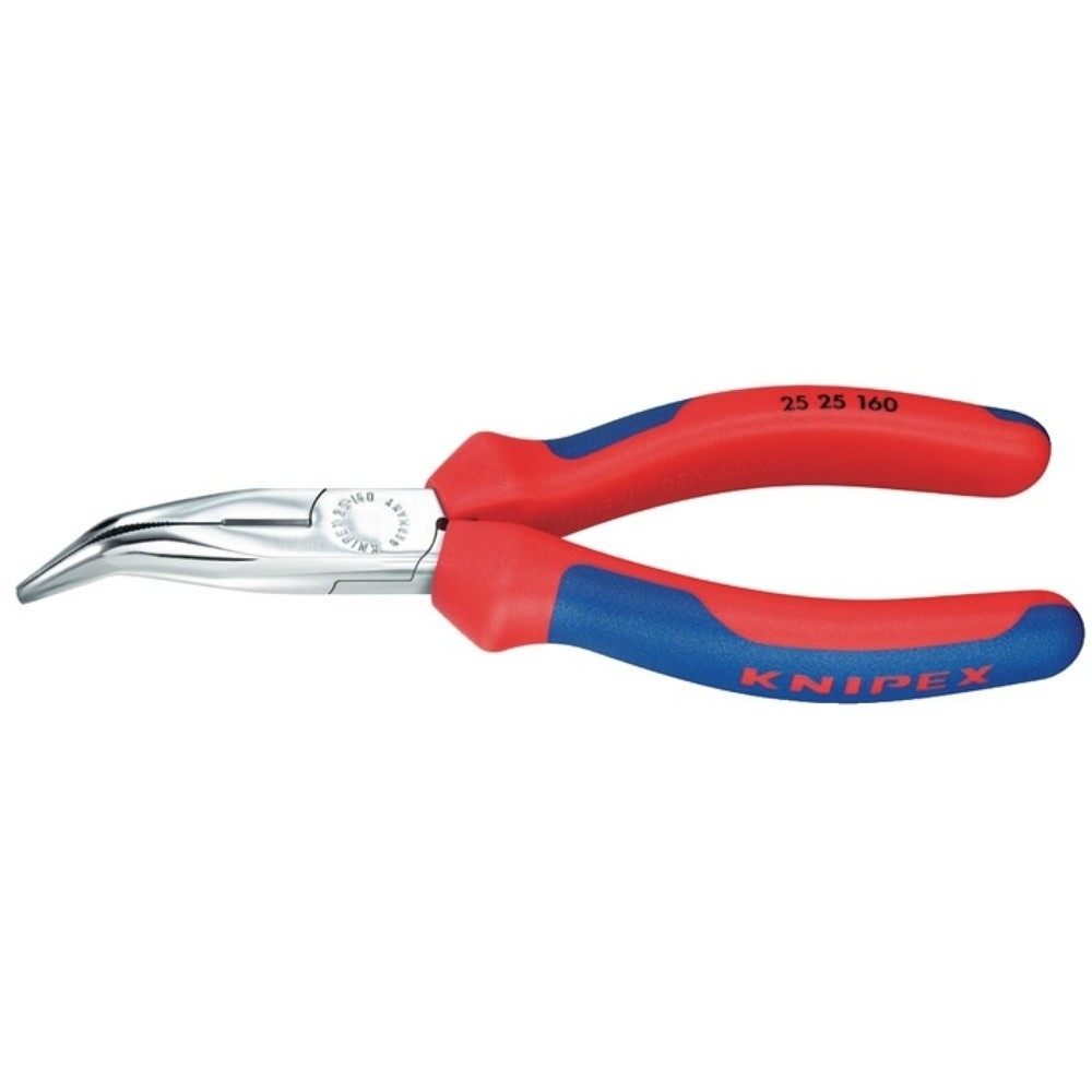 KNIPEX Flachrundzange L.160mm flachrund 40Grad gew.Mehrkomp.-Hülle