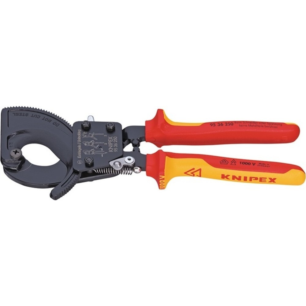 KNIPEX Kabelschneider Gesamt-L.280mm max.52 (380 mm²)mm Mehrkomp.-Hüllen VDE