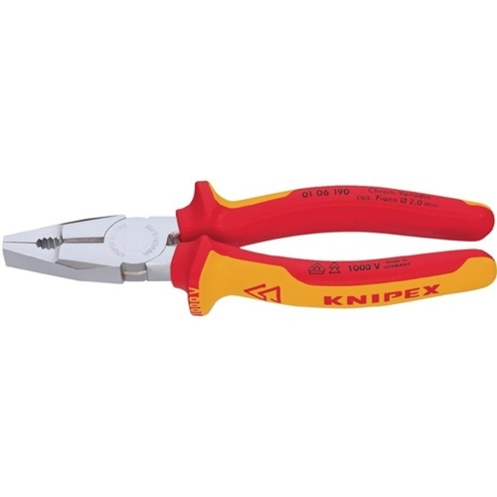 Kombizange L.190mm verchr.2K-Hülle VDE KNIPEX