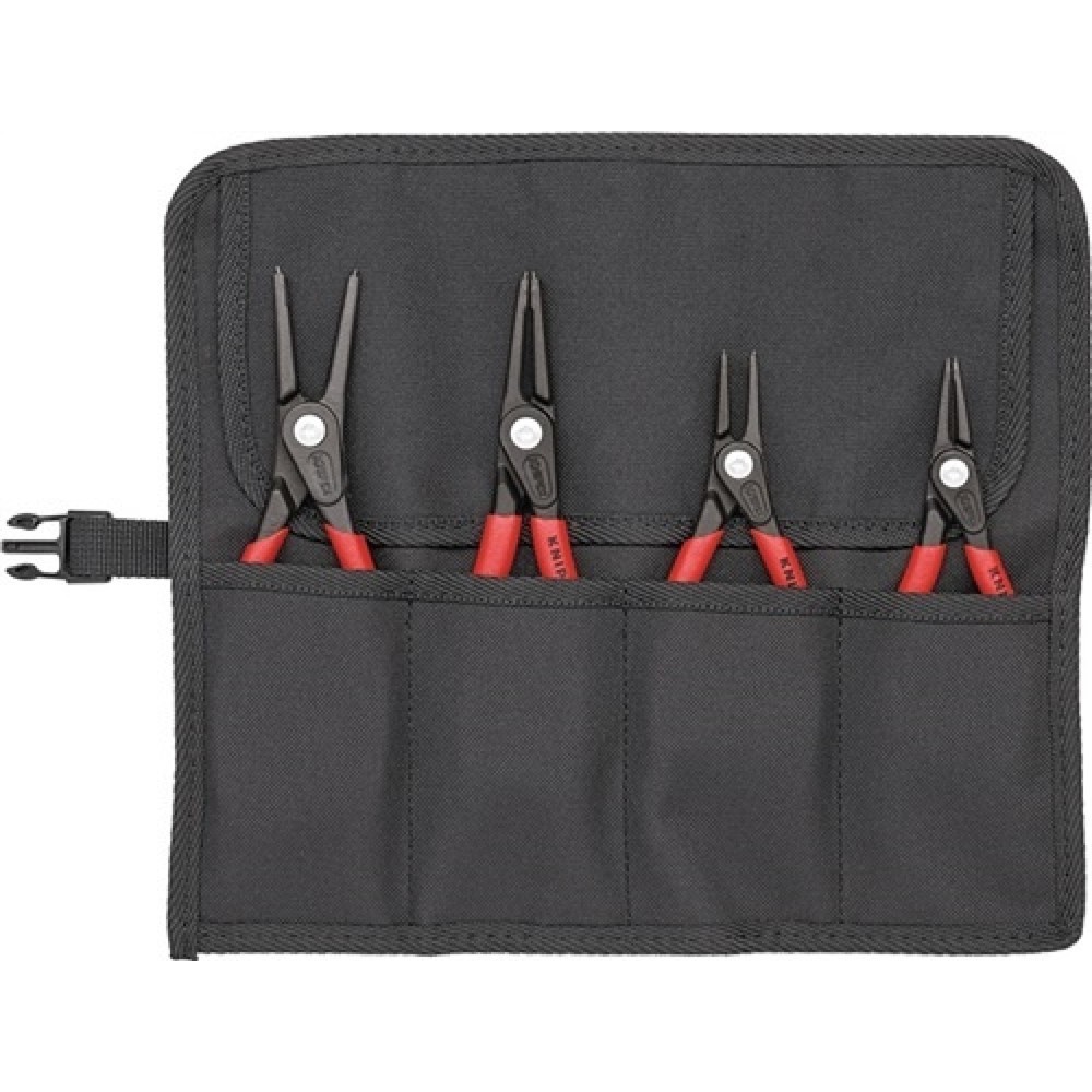 Präzisionssicherungsringzangensatz 4-tlg.in Rolltasche 12-60mm KNIPEX