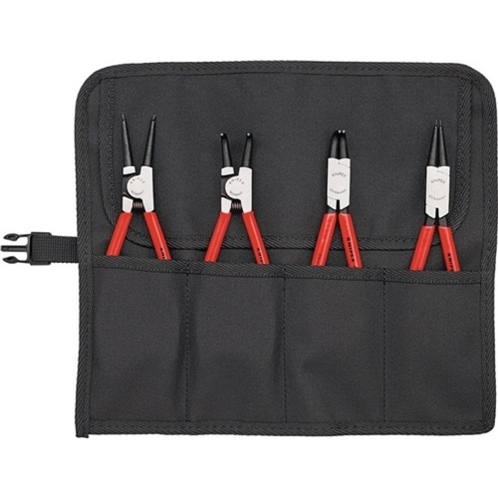 Sicherungsringzangensatz 4-tlg.in Rolltasche 10-60mm KNIPEX