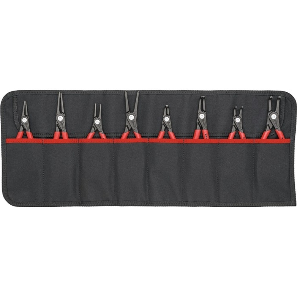 KNIPEX Sicherungsringzangensatz Version 2 8-tlg.in Rolltasche 10-60mm