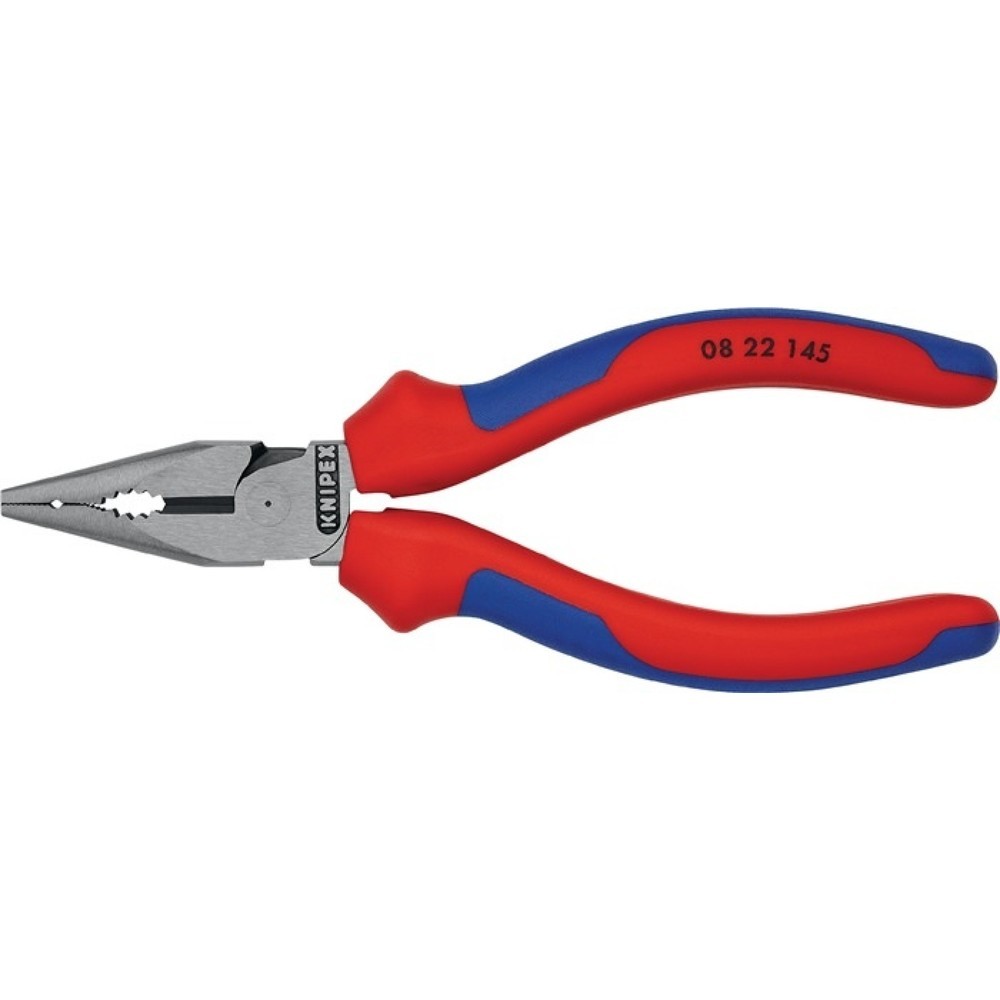 KNIPEX Spitzkombizange L.145mm pol.Mehrkomp.-Hülle schwarz atram