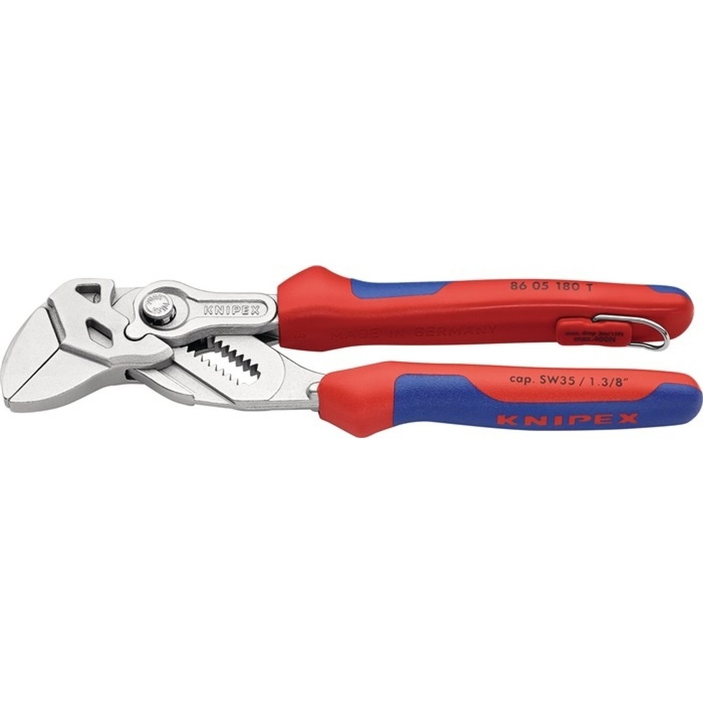 KNIPEX Zangenschlüssel L.250mm Spann-W.52mm verchr.Mehrkomp.-Hülle m.Öse