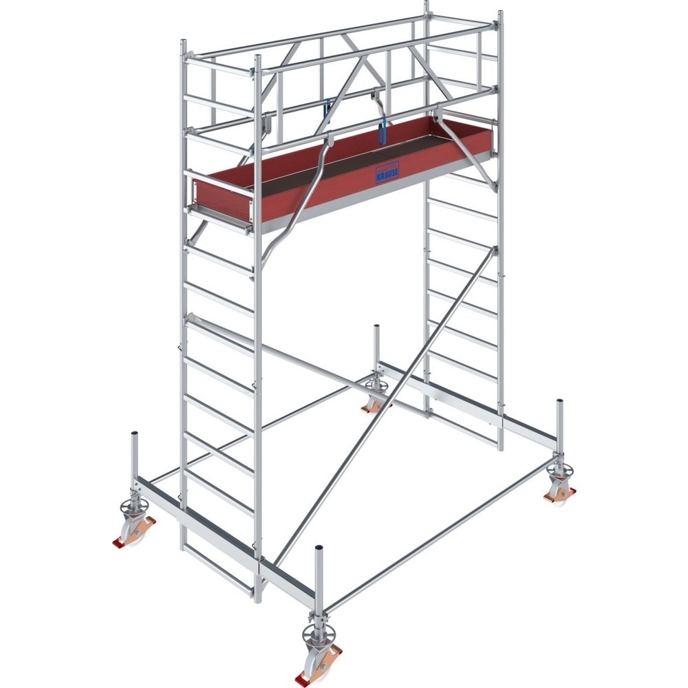 KRAUSE® STABILO Échafaudage roulant S100, longueur de travée 2,50, hauteur de travail 4,50