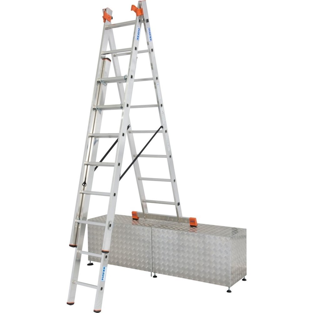 KRAUSE® MONTO Vielzweckleiter Tribilo Treppe 3x8 Sprossen