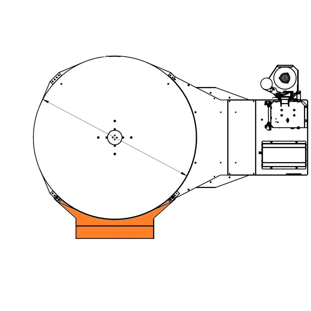 Kurze Auffahrrampe für Stretchmaschine PS SuperFLAT, Breite 800 mm