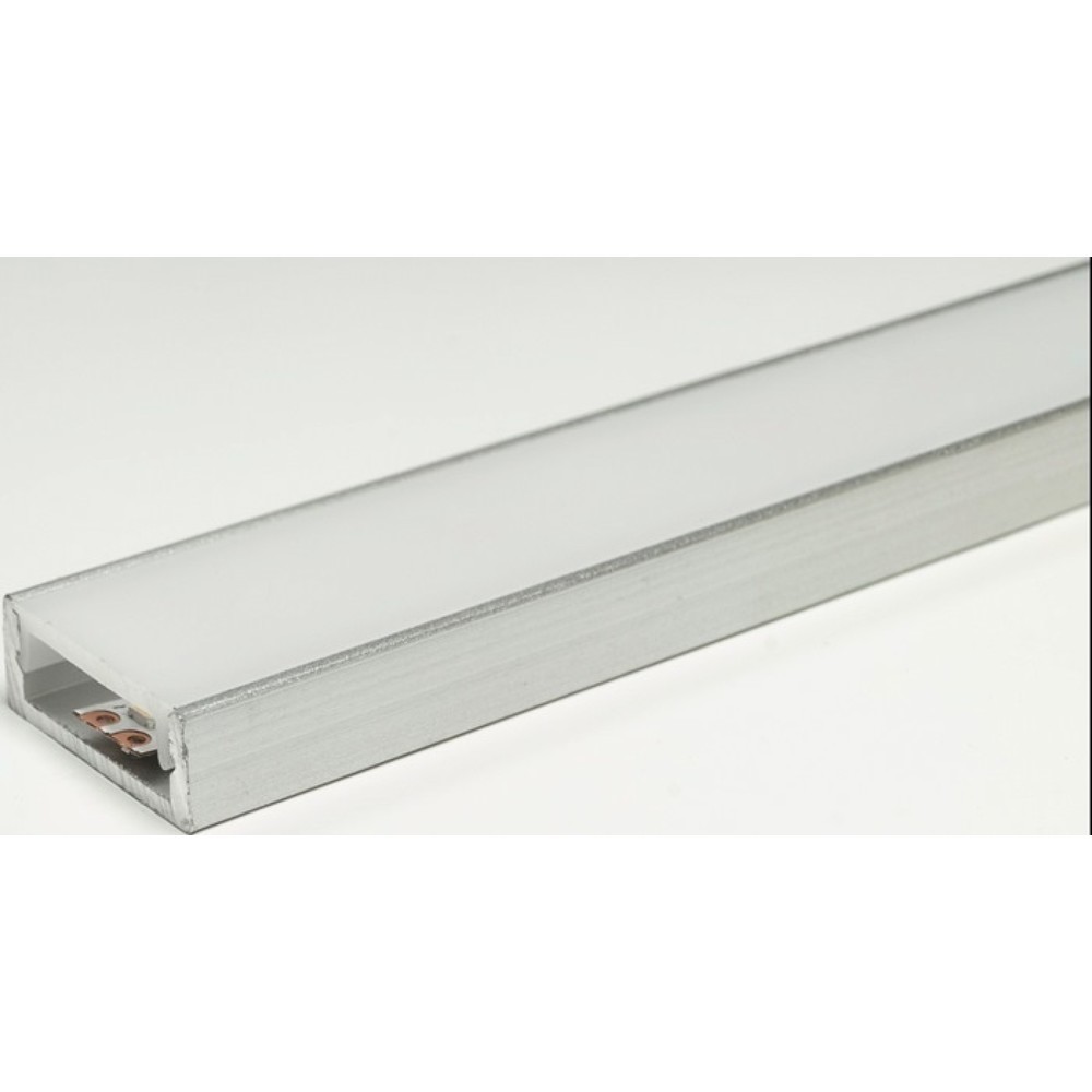 L&S LED Leuchtenprofil Paris, Aluminium EV1, Paris Nutmass 18x7 mm Einbau