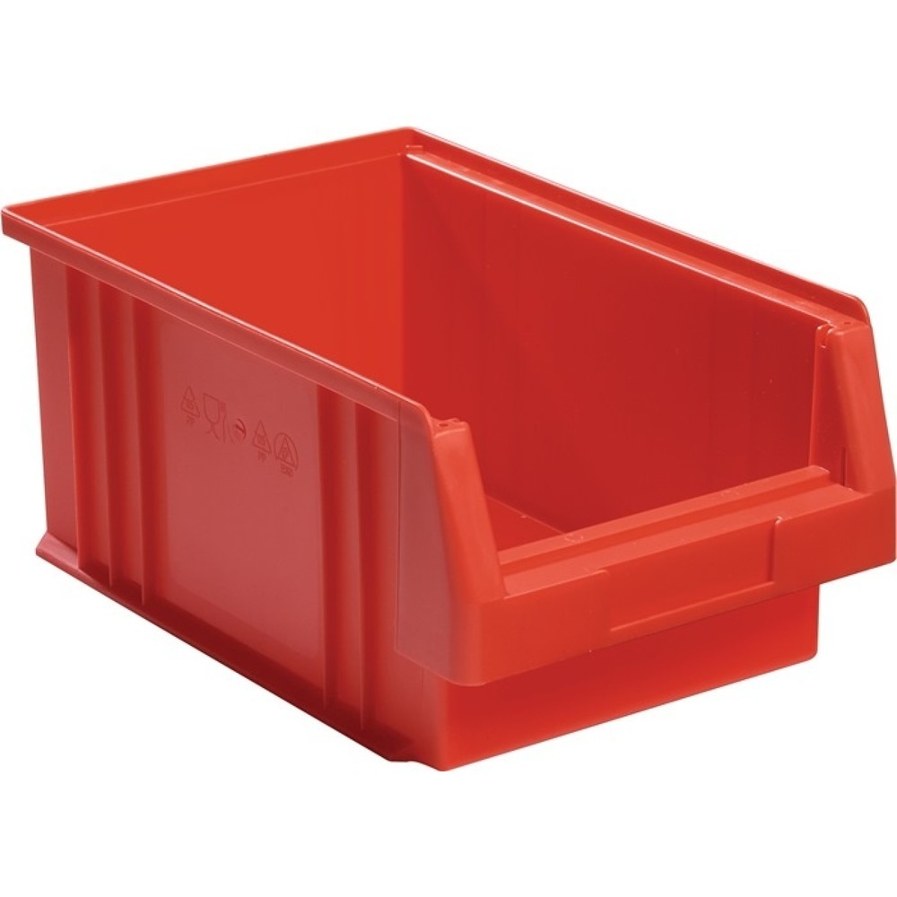 Bac à bec PLK LA-KA-PE, PP rouge, L 330 x l 213 x H 150 mm