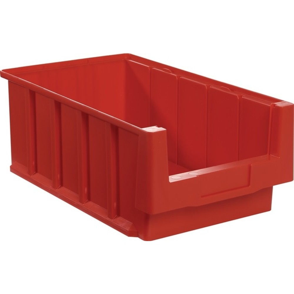 Bac de rayonnage VKB LA-KA-PE, rouge polypropylène, L 400 x l 230 x H 150 mm