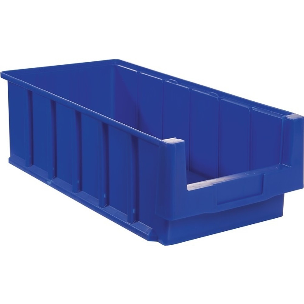 Bac de rayonnage VKB LA-KA-PE, bleu polypropylène, L 500 x l 230 x H 150 mm