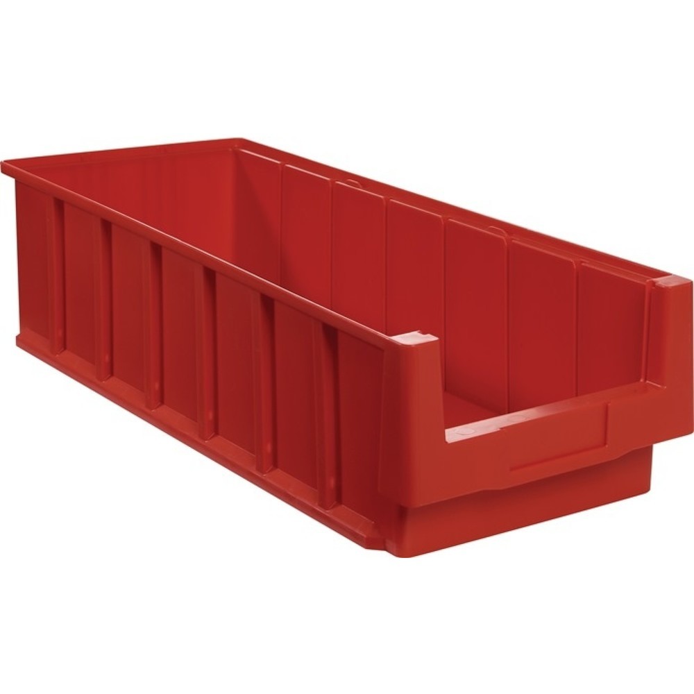 Bac de rayonnage VKB LA-KA-PE, rouge polypropylène, L 600 x l 230 x H 150 mm