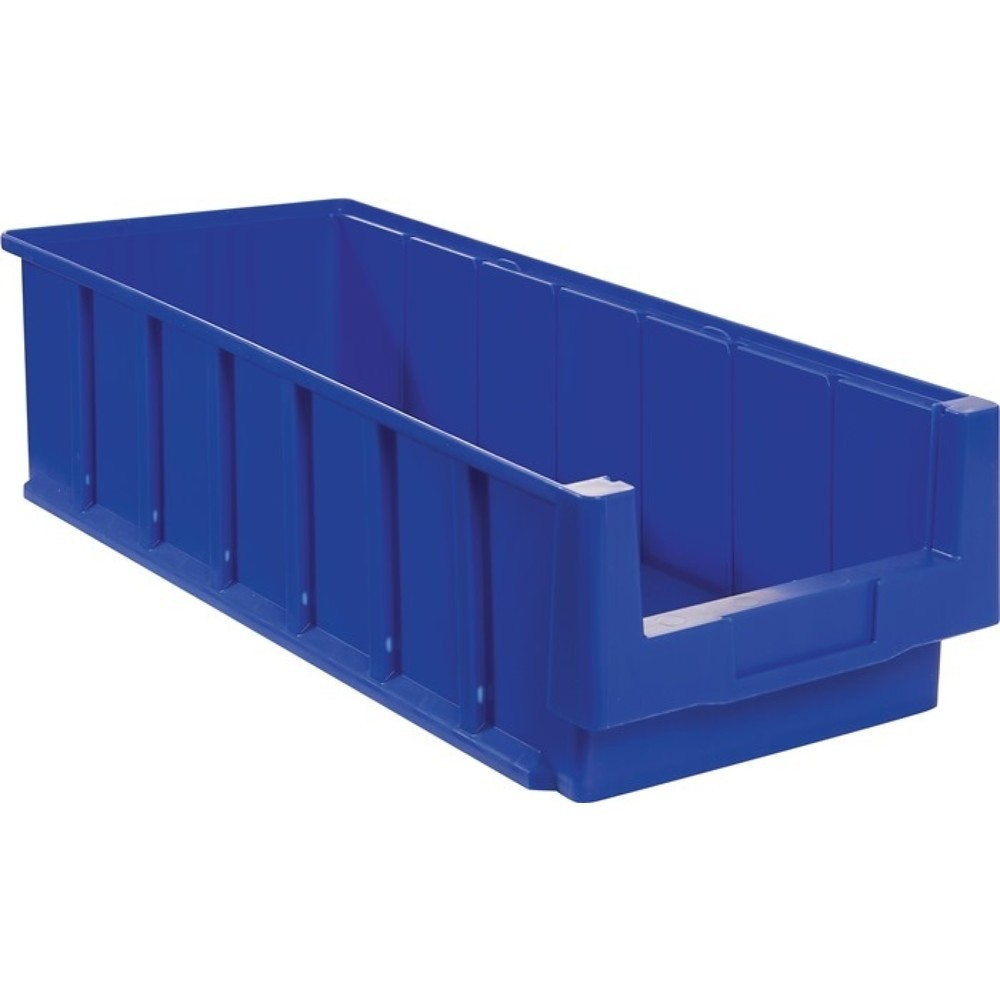 Bac de rayonnage VKB LA-KA-PE, bleu polypropylène, L 600 x l 230 x H 150 mm