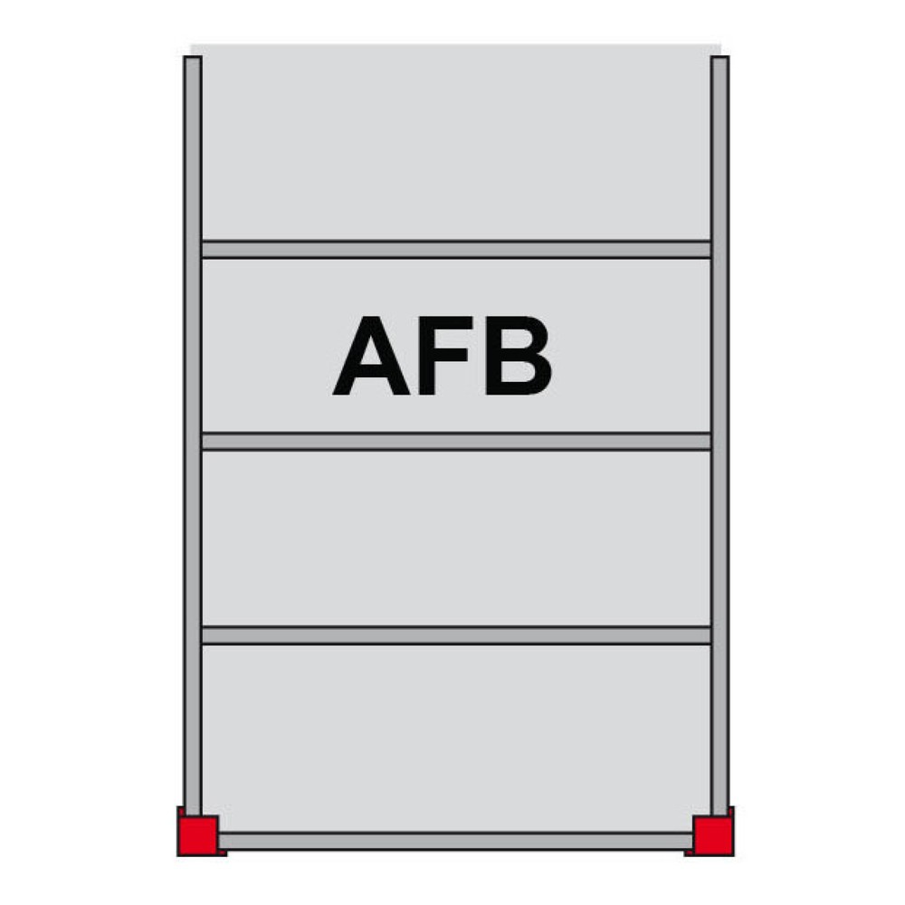 Lagerbühnen-Modulsystem AF, TK 500 kg/m², BxT 5.000 x 3.000 mm, enzianblau