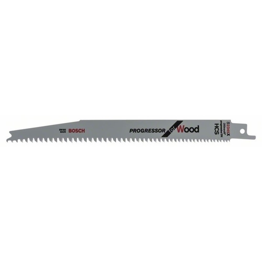 Lame de scie sabre S 2345 X L 200 mm l 19 mm TPI 6-10 2,5-4,3 mm paquet de 2