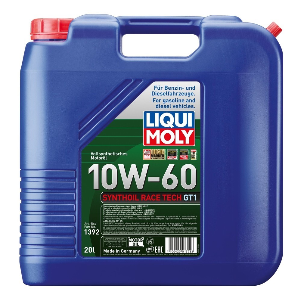 LIQUI MOLY Synthoil Race Tech GT1 10W-60 20 l