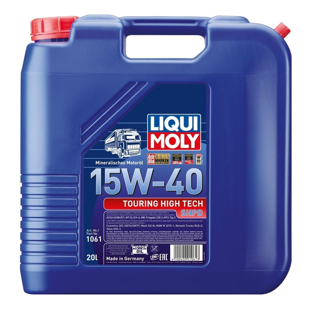 LIQUI MOLY Touring High Tech SHPD-Motoröl 15W-40 20 l