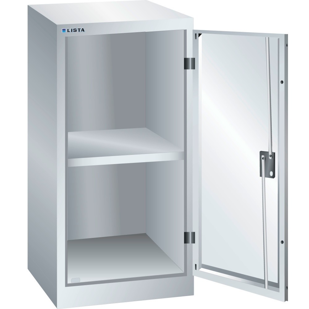 LISTA Beistellschrank, (BxTxH) 500x580x1000mm, 1 Verstellboden, lichtgrau, CODE Lock