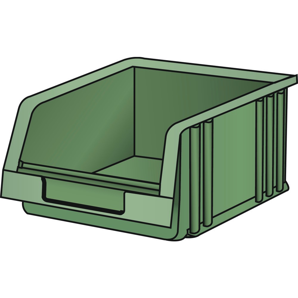 LISTA Lagersichtbehälter, (BxTxH) 103x164x75mm, Grösse 3, grün
