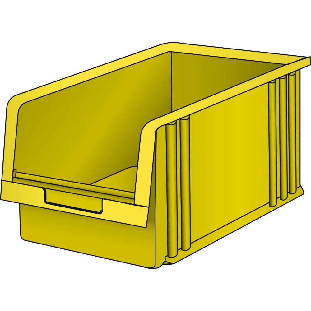 LISTA Lagersichtbehälter, (BxTxH) 210x343x198mm, Grösse 5, gelb