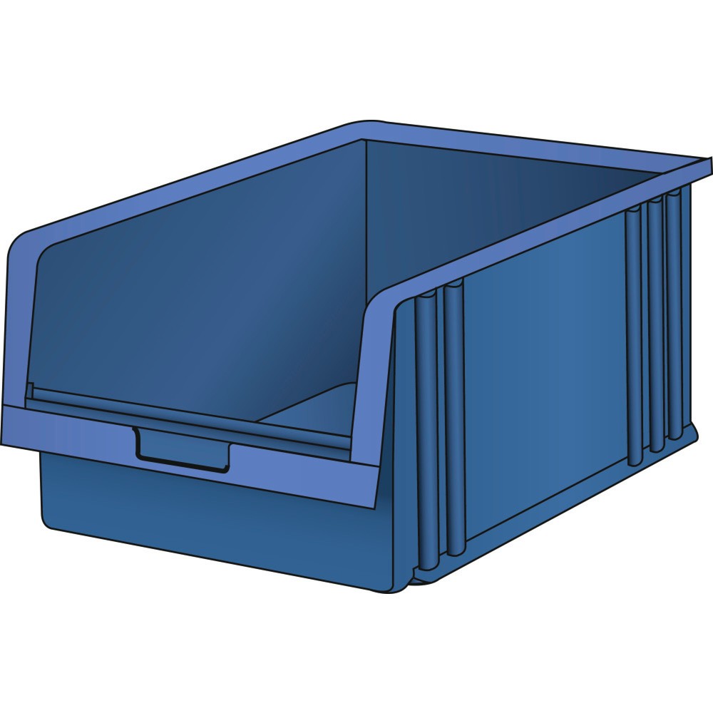 LISTA Lagersichtbehälter, (BxTxH) 311x492x199mm, Grösse 6, blau