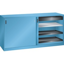 LISTA Werkzeugschrank, (BxTxH) 2000x580x1000mm, 4 Auszüge, 2 Schubladen