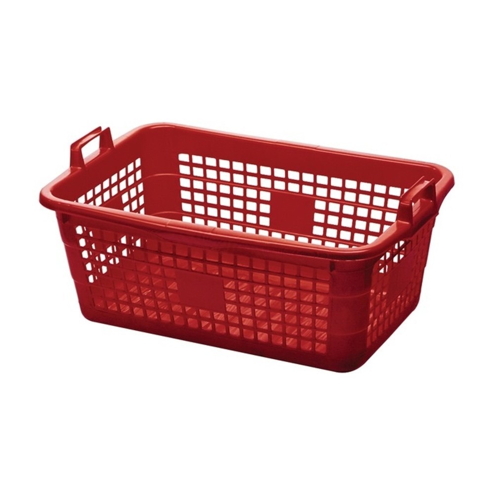 LOCKWEILER Corbeille, 45 l polyéthylène rouge, L620xl425xH250mm