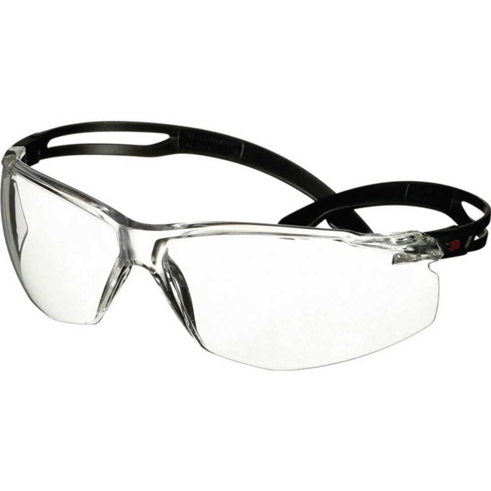 3M™ Lunettes de protection SecureFit™500, branches noires, verres incolores, EN 166, EN171, polycarbonate