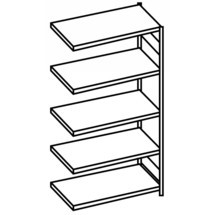 Fachbodenregal META Stecksystem, Anbaufeld, Fachlast 80 kg