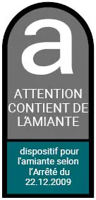 Attention contient de l’amiante