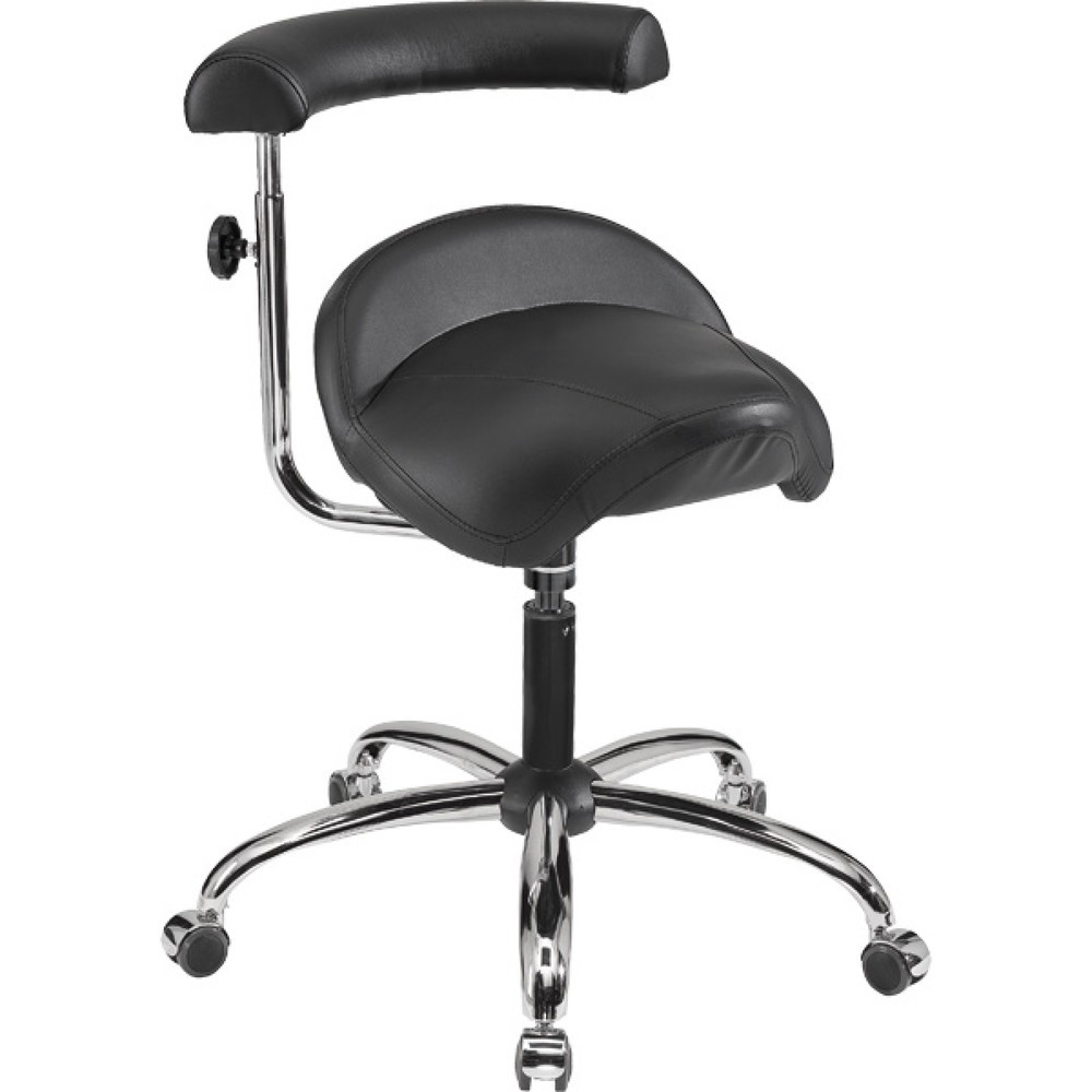 meychair Arbeitsdrehstuhl Comfort-Hocker, Kunstleder-Sattelsitz, Sitzhöhe 430-520 mm