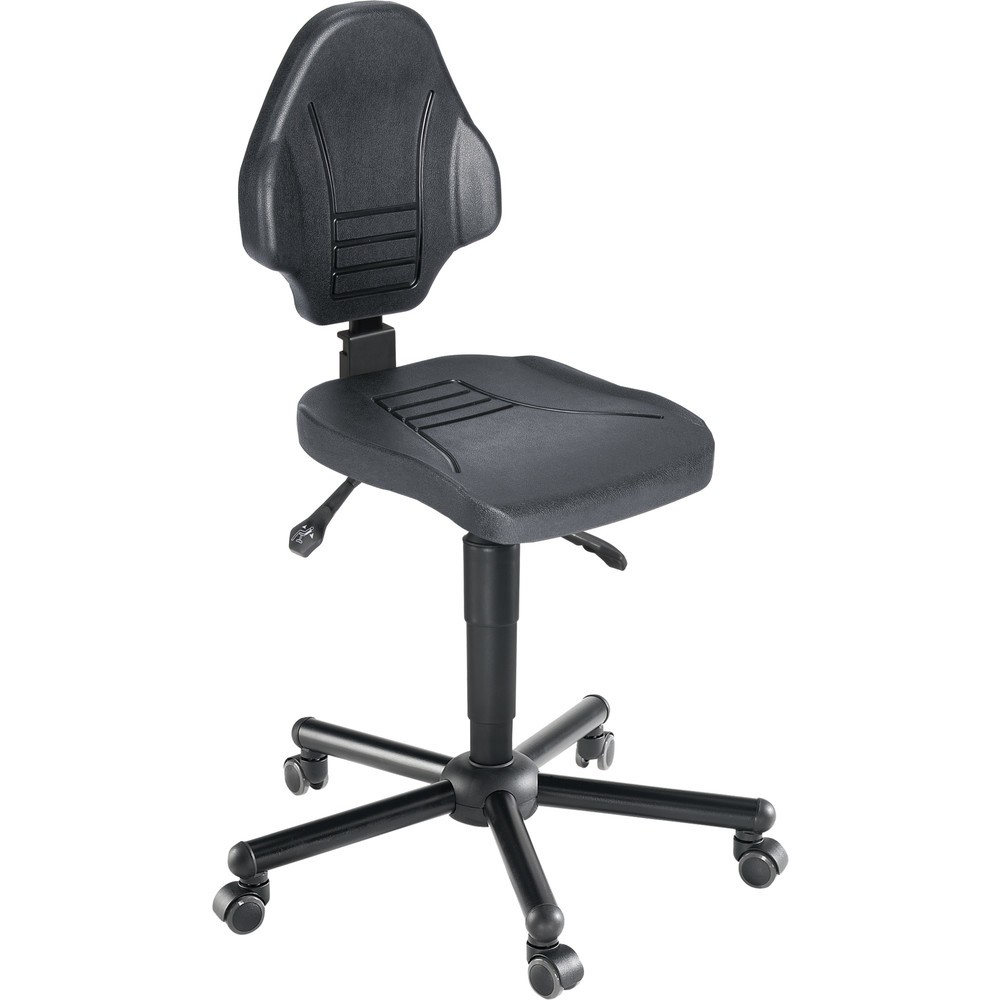 meychair Chaise de travail pivotante Workster Komplex XXL, hauteur d'assise 470-610 mm, capacité de charge 250 kg, roulettes