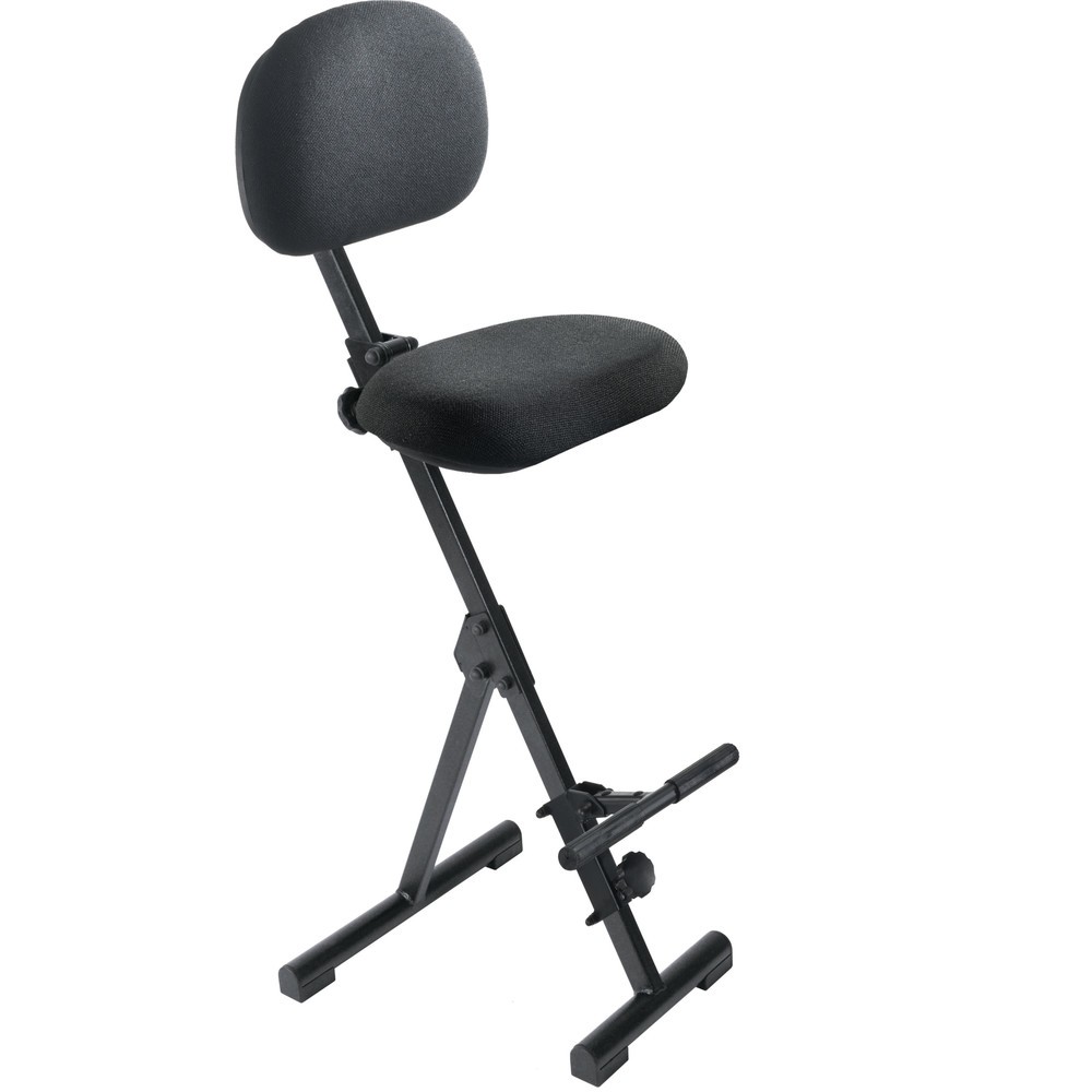 meychair Siège assis-debout, pliable, hauteur d'assise 540-900 mm, patins, noir, aide à la montée relevable