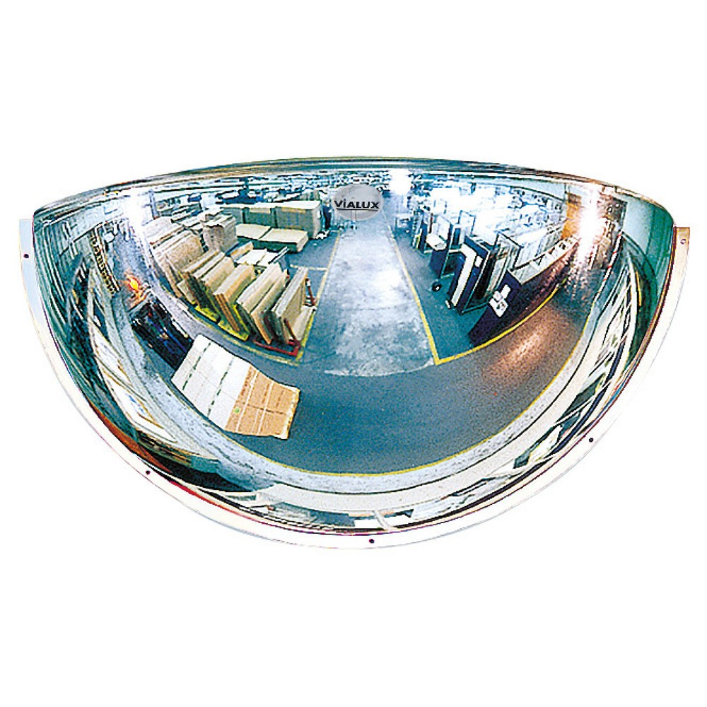 Miroir panoramique Vialux®, quart de sphère, Ø 660 mm, verre acrylique (PMMA)