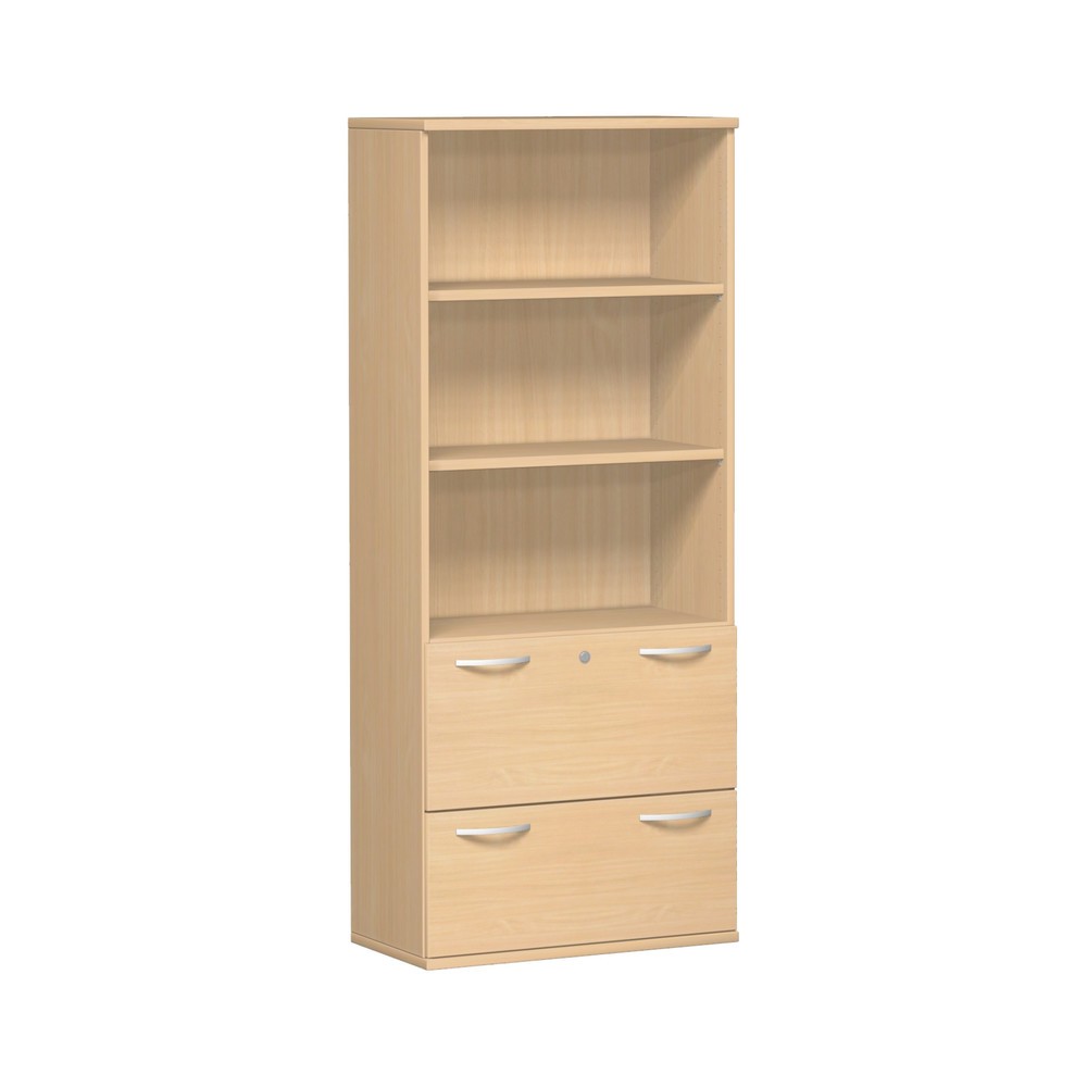 Modulschrank Profi mit Hängeregistratur, 5 OH, Buche